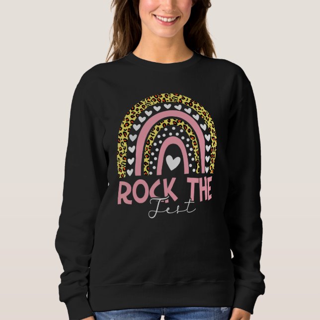 Moletom Rock The Test Testing For Teachers (Frente)