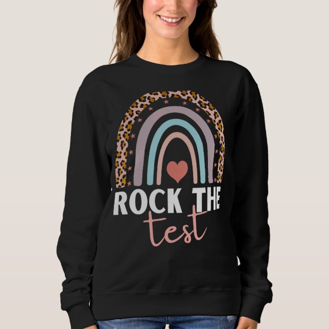 Moletom Rock The Test Testing For Teachers (Frente)