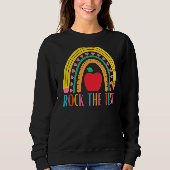 Moletom Rock The Test Testing For Teachers (Frente)