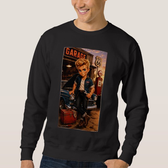Moletom Rockachibi Dean – Idée Cadeau Vintage  (Frente)