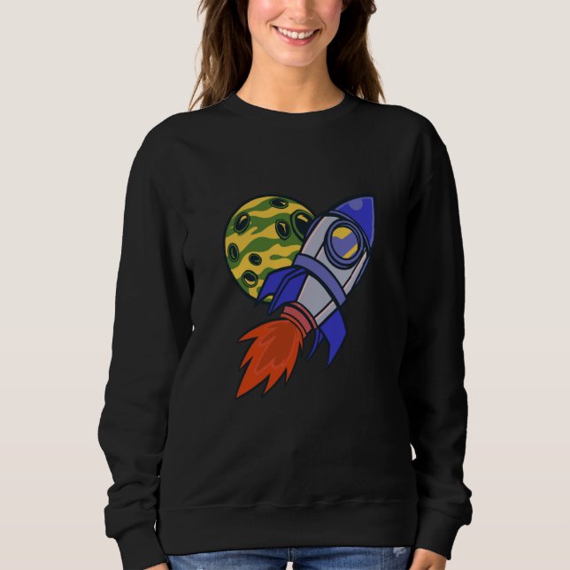 Moletom rocket space science moon (Frente)