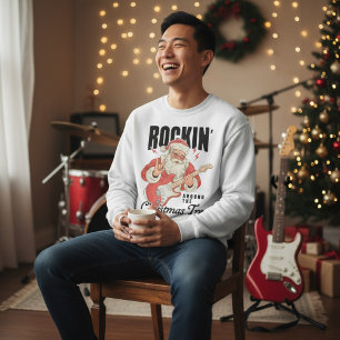 Moletom Rockin 'Around The Christmas Tree Rock Music Papai
