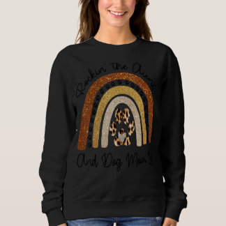 Moletom Rockin Tia E Cachorro Mãe A Vida Grita Rainb