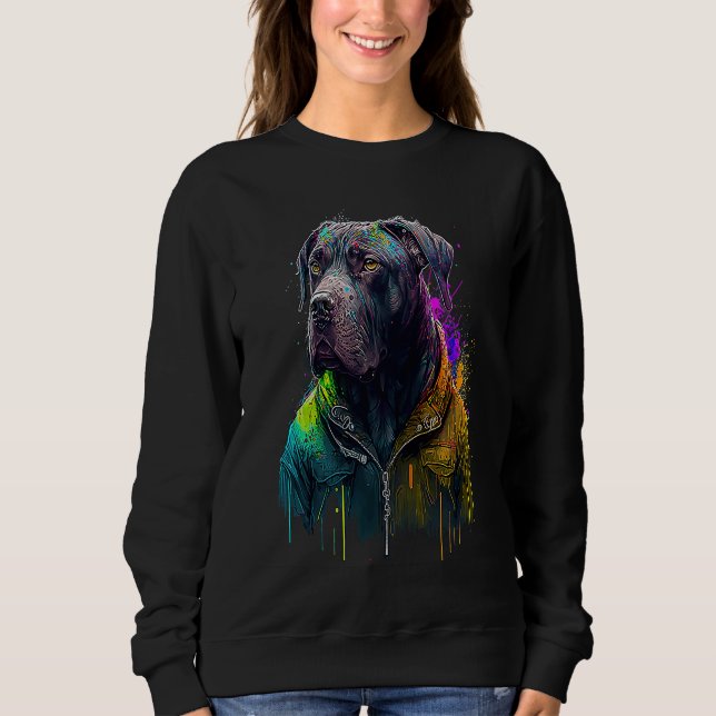Moletom Rockstar portrait italian mastiff Cane Corso (Frente)