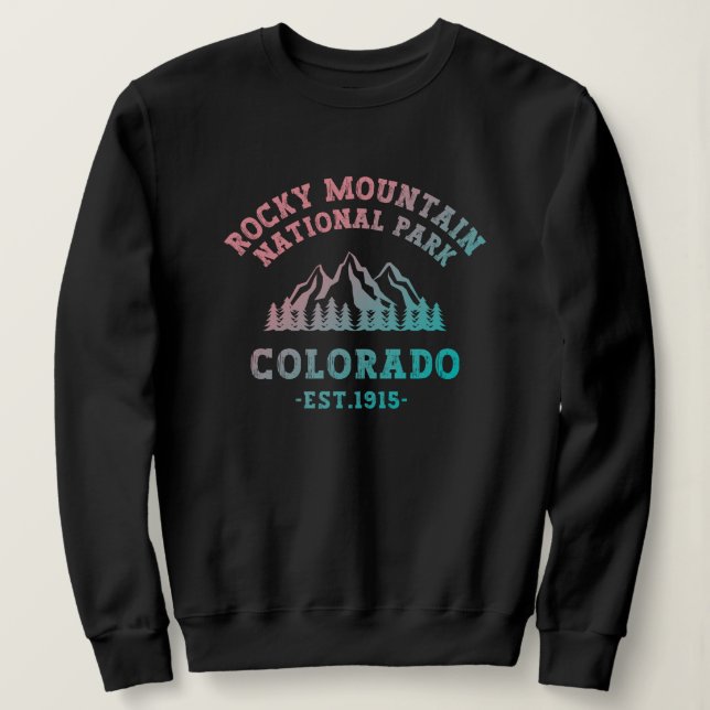Moletom Rocky Mountain National Park Colorado EUA Gradient (Frente do Design)