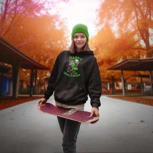 Moletom Rodeio de skate do lobo Verde Roxo Feliz Dia das B