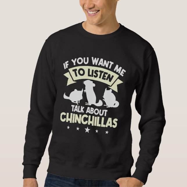 Moletom Rodent Cote Fala Sobre Chinchillas (Frente)