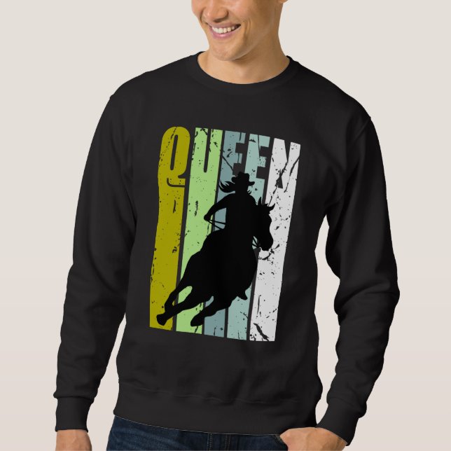 Moletom Rodeo Queen Barrel Racing Race Racer Women Cowgirl (Frente)