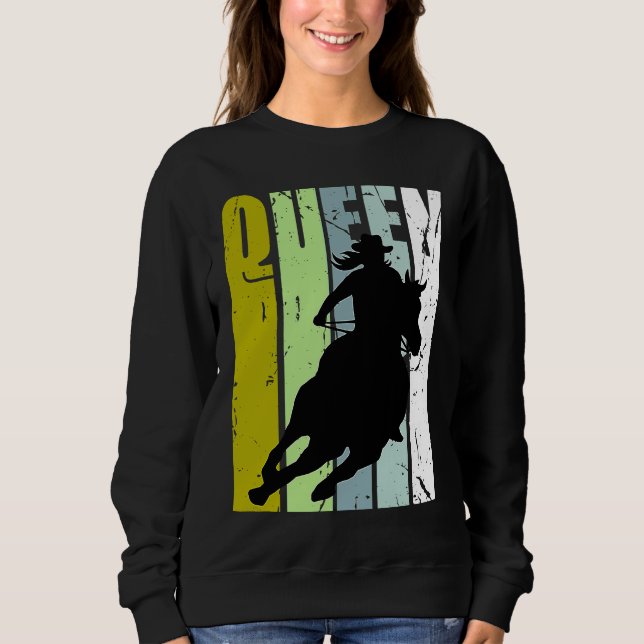 Moletom Rodeo Queen Barrel Racing Race Racer Women Cowgirl (Frente)