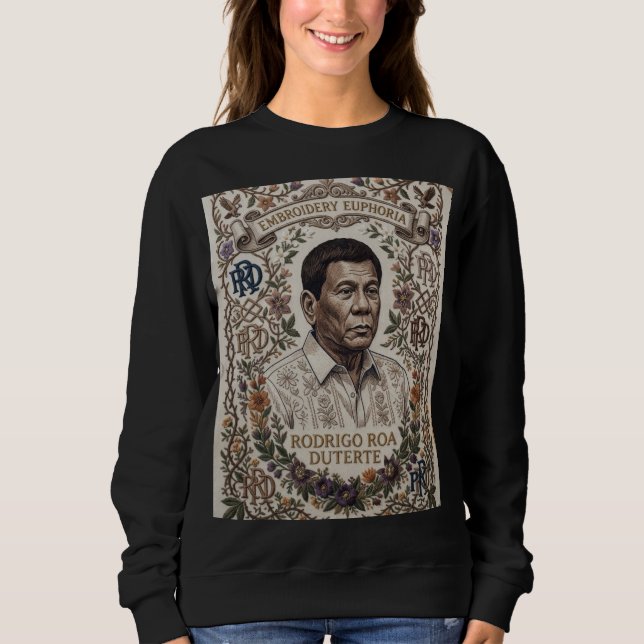 Moletom Rodrigo Roa Duterte-Presidente das Filipinas (Frente)