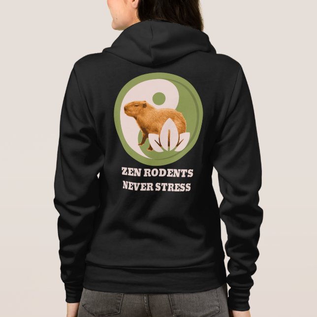 Moletom Roedores Zen Nunca Estressam Humor do Capivara (Verso)