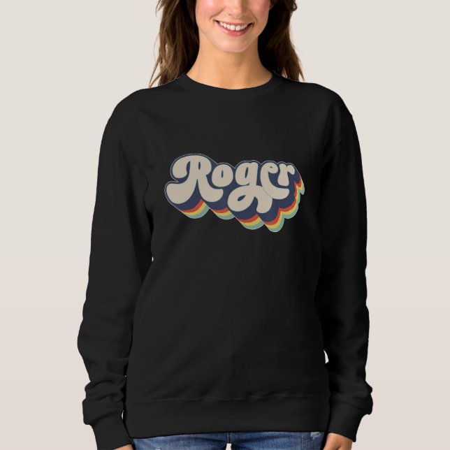 Moletom Roger Name Personalizado Sobrenome Nome Roger (Frente)