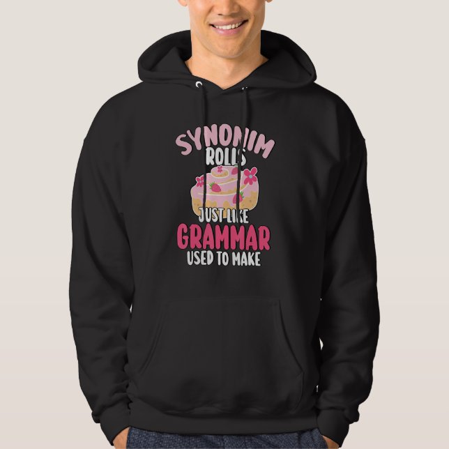 Moletom Rolagens de Sinônimos Assim Como a Gramática Costu (Frente)