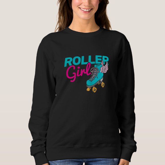 Moletom Roller Girl Roller Cilindro de Pista Skate (Frente)
