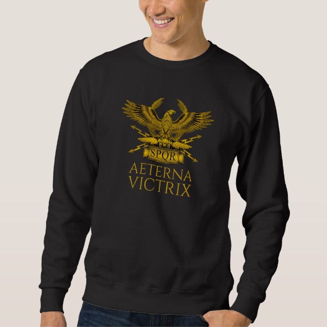 Moletom Roma Antiga Aeterna Victrix Legionário Romano Eag (Frente)