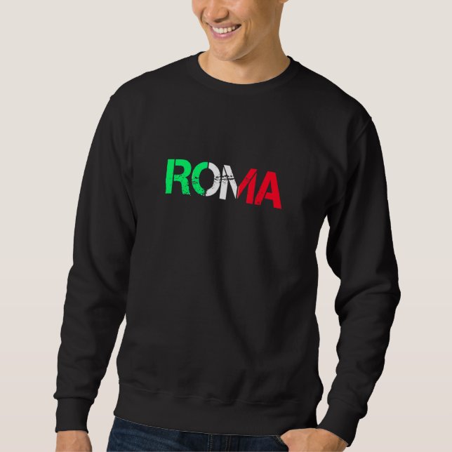 Moletom Roma Bandeira Orgulho italiano Raízes Itália Roman (Frente)