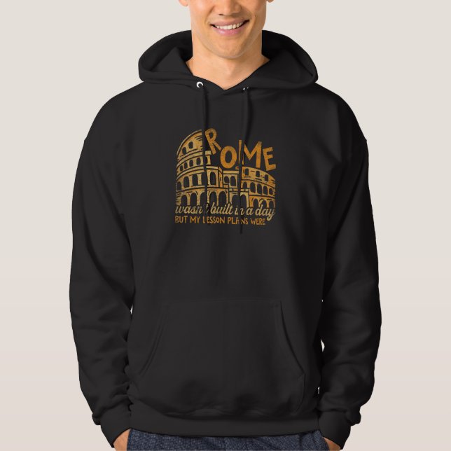 Moletom Roma Não Foi Construída Num Dia Mas Meus Planos De (Frente)