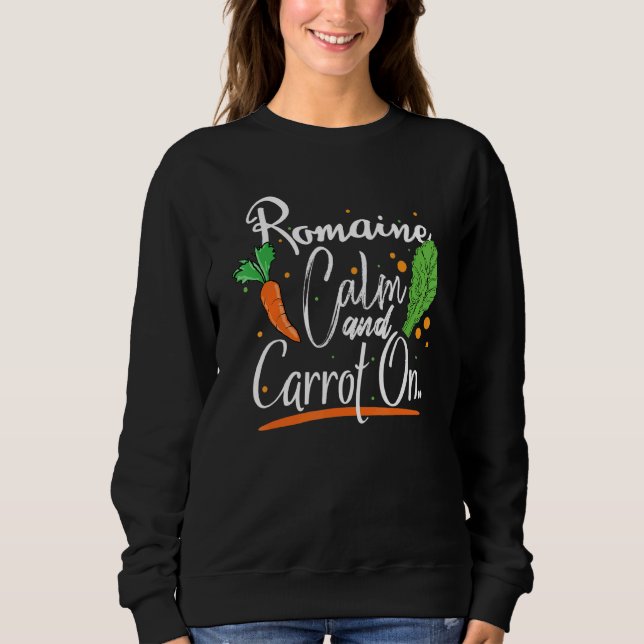 Moletom Romain e Carrot design para o Veggie e os Vegans (Frente)