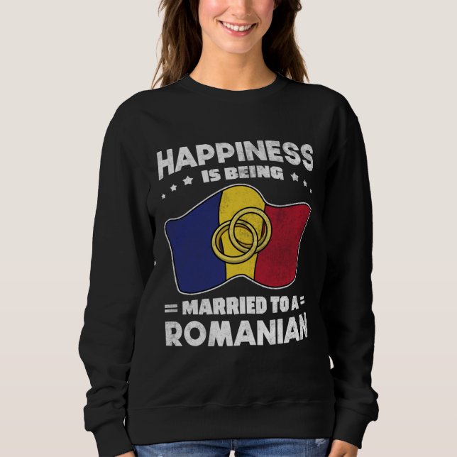 Moletom Romanian Wedding State of Romania Roots Married (Frente)