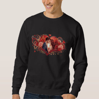 Moletom Romantic Love Heart Couple Sweatshirts