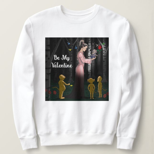 Moletom Romântico Seja Meu Namorado (Frente do Design)