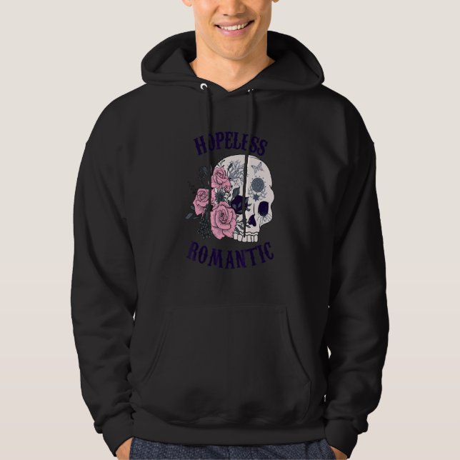 Moletom Romântico Sem Esperança de Halloween (Frente)