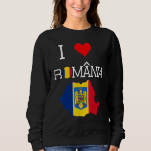 Moletom Romeno Eu amo a Romênia