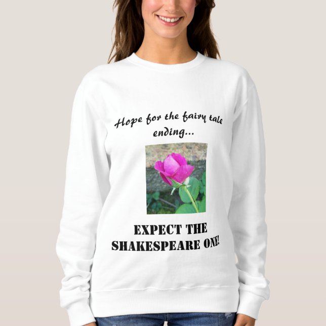Moletom Rosa de Shakespeare (Frente)