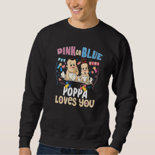 Moletom Rosa ou Azul Papai Te Ama Mais Papai Maravilhoso D