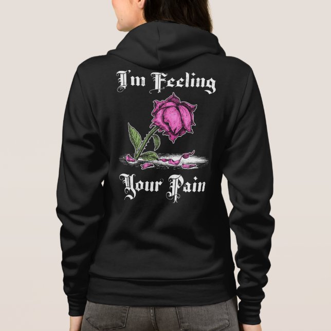 Moletom Rosa Rosa Rosa Rosa Rosa Rosa Rosa, Desespero Text (Verso)