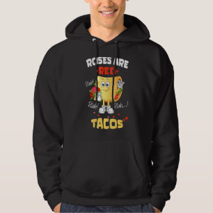 Moletom Rosas São Tacos Red Blah Tacos Engraçados No Dia D