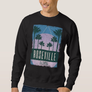 Moletom Roseville Califórnia CA Vaporwave Antigo Retro 80