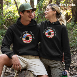 Moletom Rosquinha Engraçado Esqueça de Votar Escuro