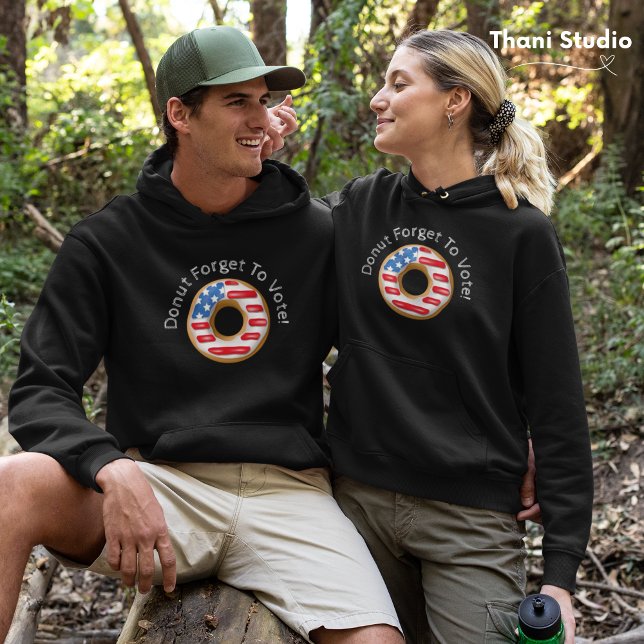 Moletom Rosquinha Engraçado Esqueça de Votar Escuro (Criador carregado)