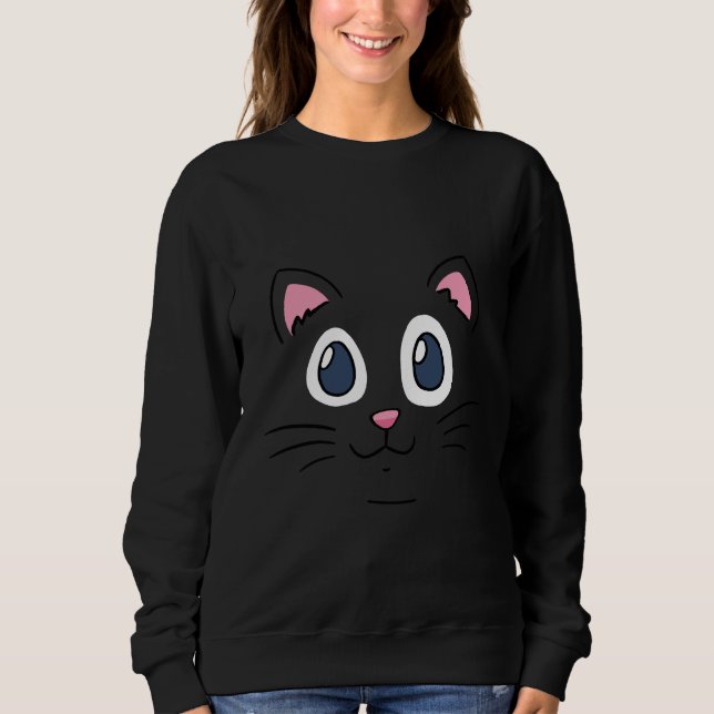 Moletom Rosto de Gatinho Fofo (Frente)