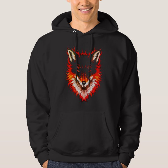 Moletom Rosto de Raposa Flamejante (Frente)