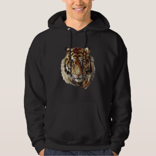 Moletom Rosto de Tigre Antigo Cabeça de Tigre Gato Selvage