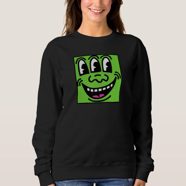 Moletom Rosto de Três Olhos do Esquadrão Verde (Frente)