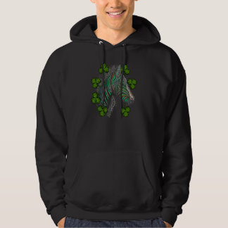 Moletom Rosto de Zebra Mandala Trevo Irlandês C St Patric