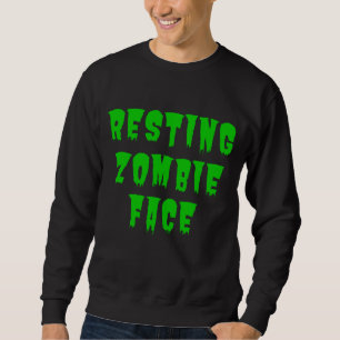 Moletom Rosto de Zumbi Relaxado - Halloween Engraçado 2022