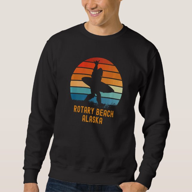Moletom Rotary Beach Alaska Sasquatch Souvenir (Frente)