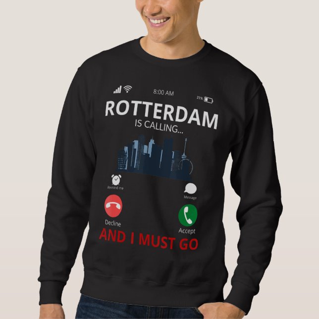 Moletom Roterdão Chama-se Souvenir Holanda (Frente)