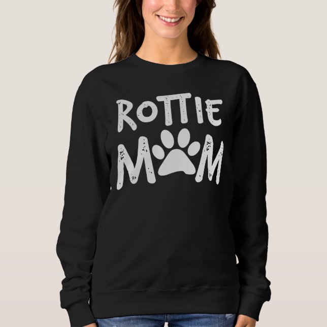 Moletom Rottie Mamãe Rottweiler Dog Mais Bem (Frente)