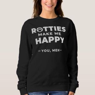 Moletom Rotties Me Faz Feliz Você Mede Rottweiler