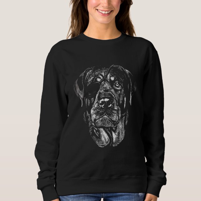 Moletom Rottweiler Cachorro Realista Rottweiler Anima (Frente)