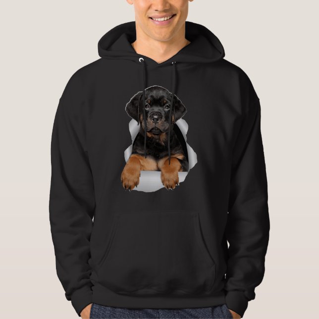 Moletom Rottweiler Cute Rottweiler Para Mulheres Pais Mãe  (Frente)