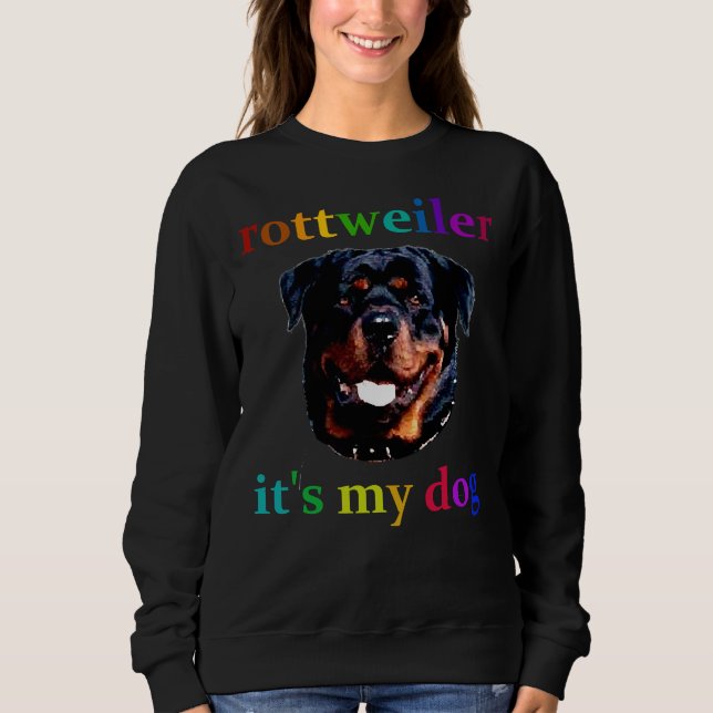 Moletom Rottweiler Dog Ferocity Resistence Intelligence E (Frente)