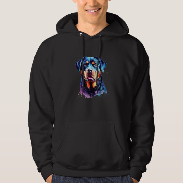 Moletom Rottweiler Dog Lover Rottie Portrait (Frente)