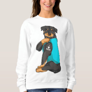 Moletom Rottweiler Eu Amo Mamãe Tatuagem Roupa Cachorro Ma