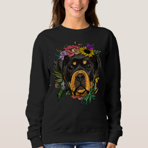 Moletom Rottweiler Floral Primavera